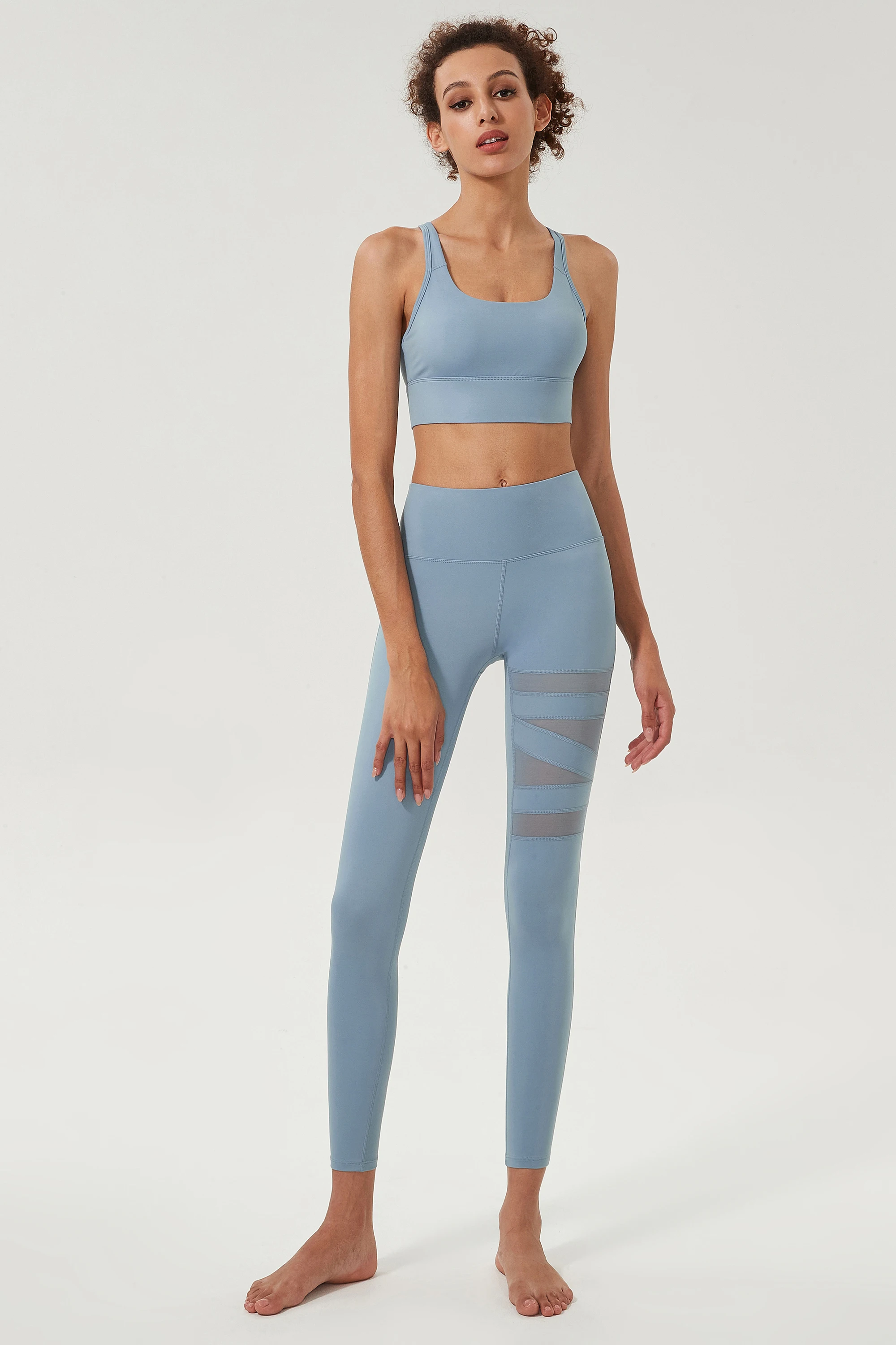 Customizable High Quality Women's Gym Fitness Active Yoga Sets Breathable Sustainable Yoga Suits Quick Dry Shock-Absorbent Print