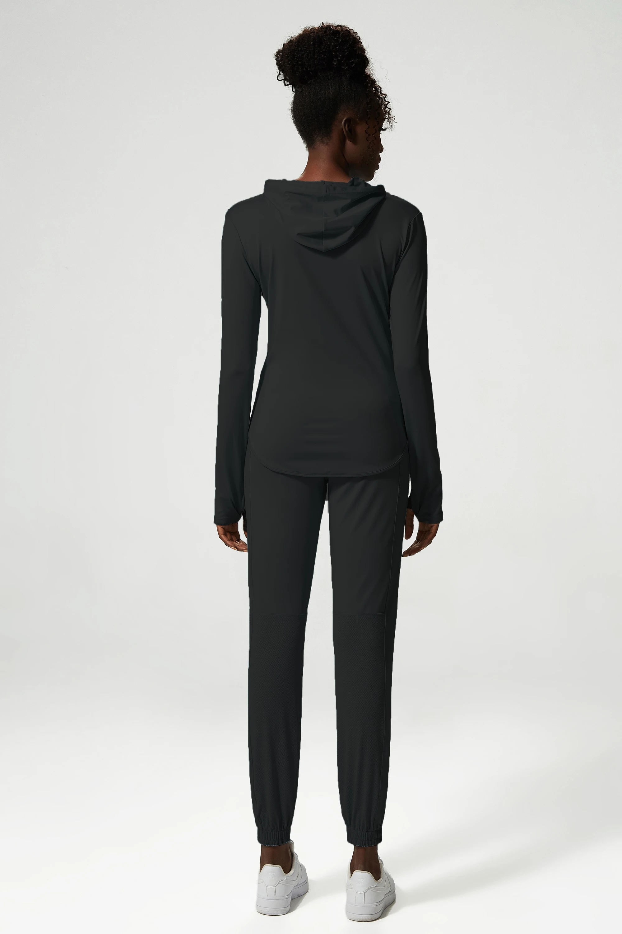 Women's Customizable Logo Long Sleeve Yoga Get some Training Jacket Elastic Waist Geometric Fitness Trainer Jacket Gym