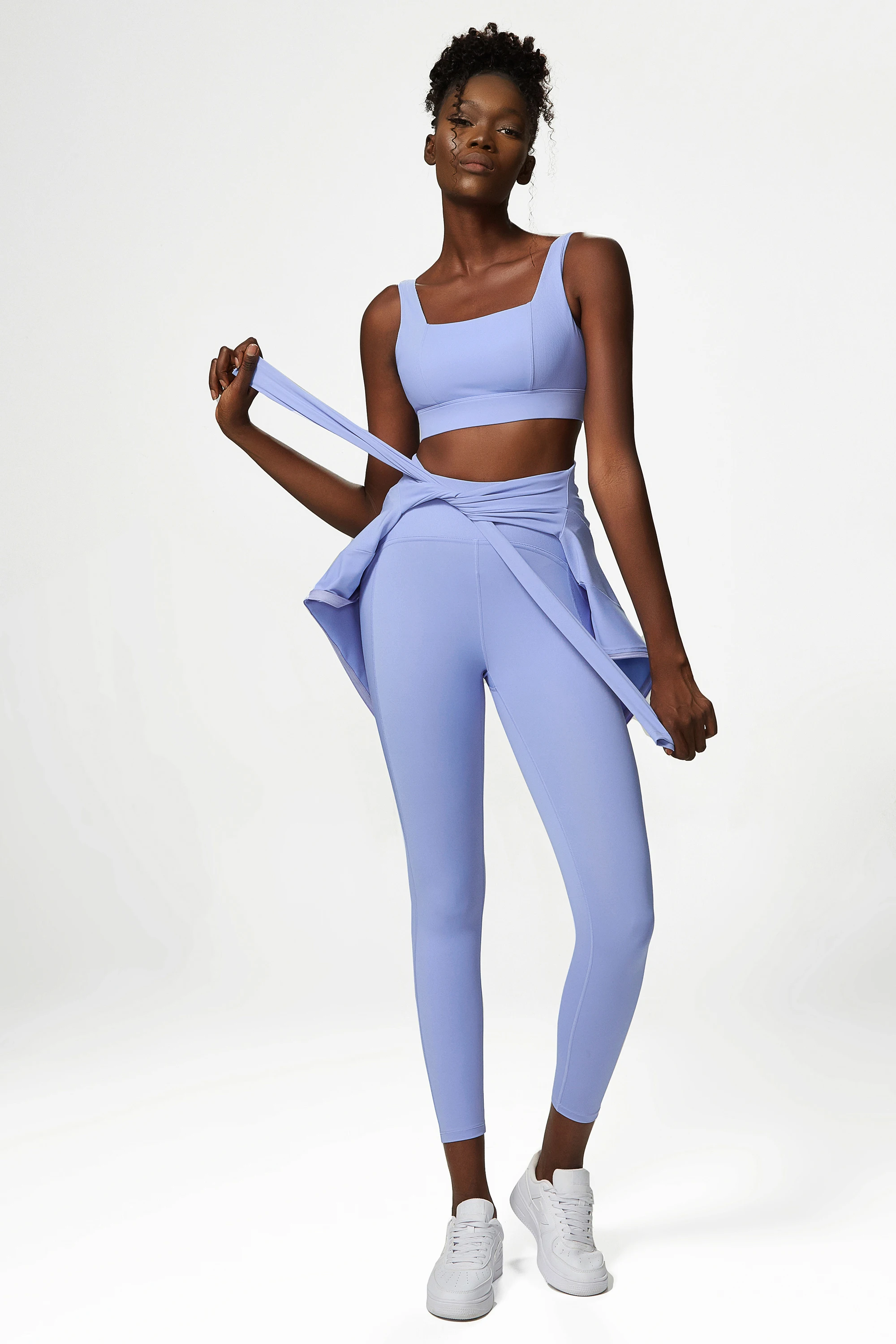 Women's Customizable Logo Long Sleeve Yoga Blazer Zipper Training Jacket Elastic Waist Geometric Fitness Trainer Jacket Gym