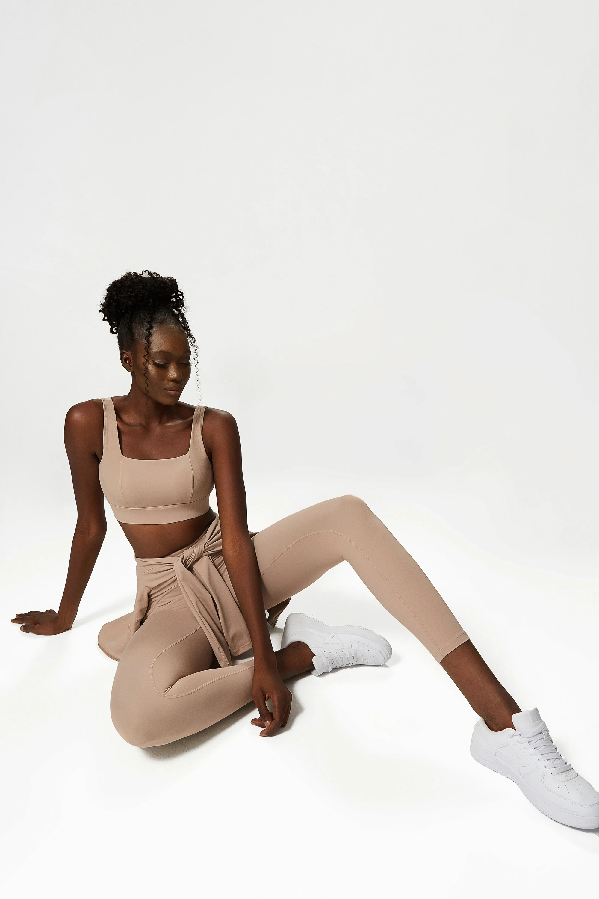Women's Customizable Logo Long Sleeve Yoga Blazer Zipper Training Jacket Elastic Waist Geometric Fitness Trainer Jacket Gym