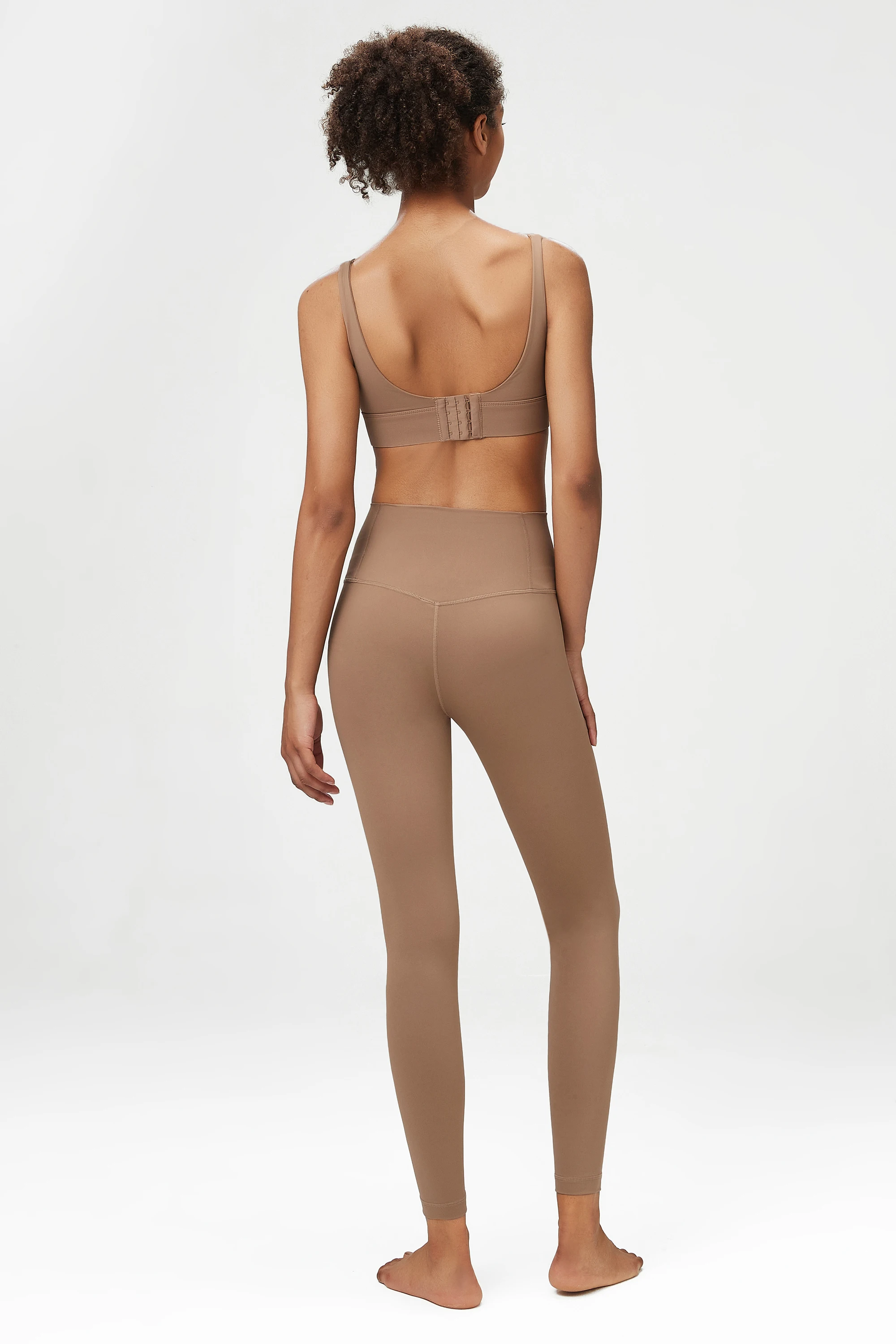Solid Pattern High Visibility Yoga Leggings with Elastic Waist & Anti-Rolling Feature Solid Pattern High Visibility Trousers