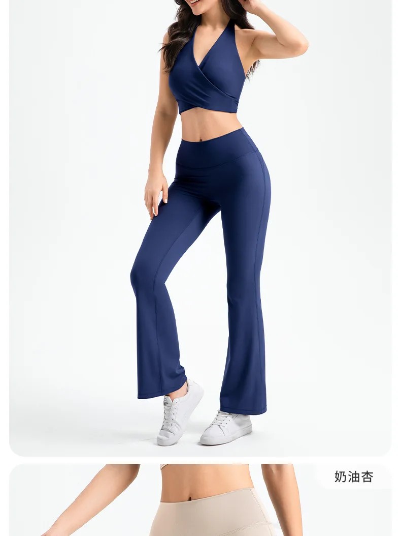 Women's Breathable Sustainable Sports Gym Fitness Top Pants New Seamless Sexy Tight-Fitting Long-Sleeve Hip-Lifting Yoga