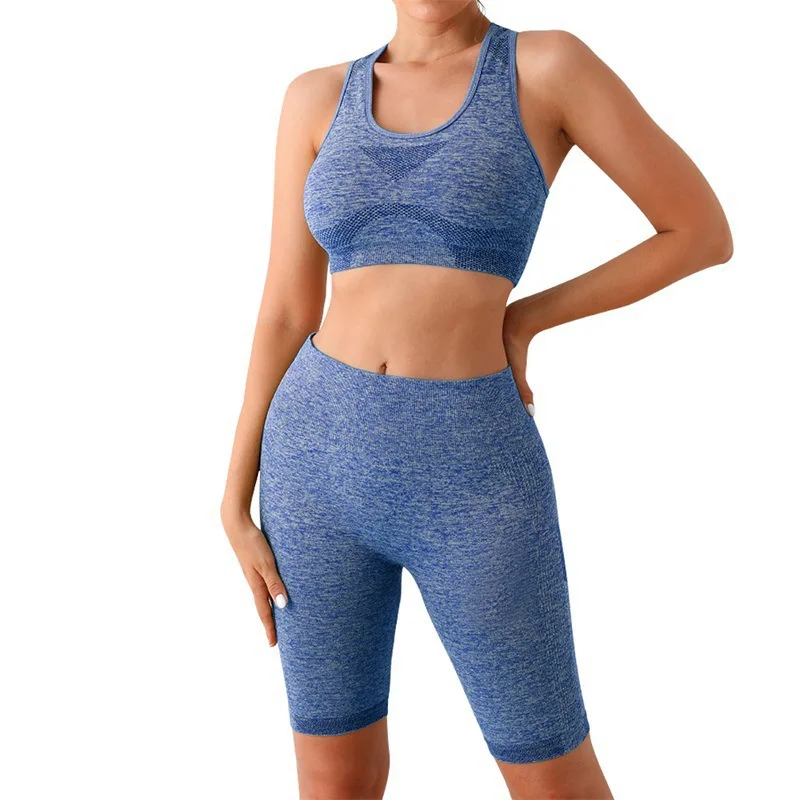 breathable yoga set comfortable and elastic workout clothes yoga set for women Customizable