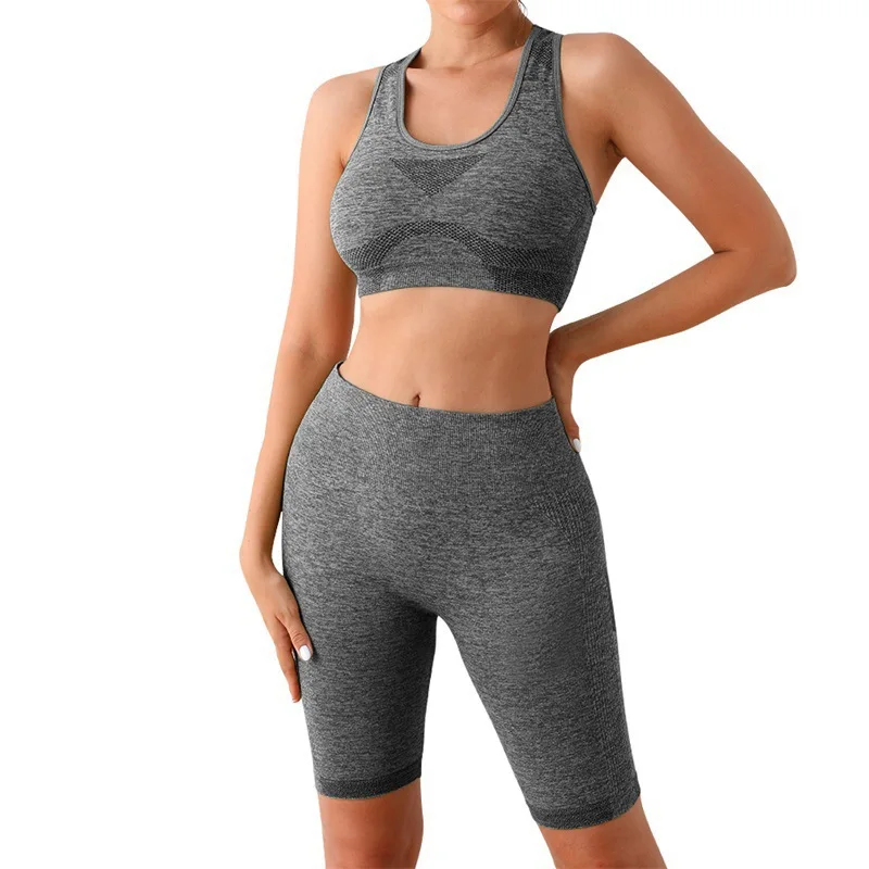 breathable yoga set comfortable and elastic workout clothes yoga set for women Customizable