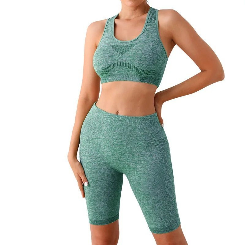 breathable yoga set comfortable and elastic workout clothes yoga set for women Customizable