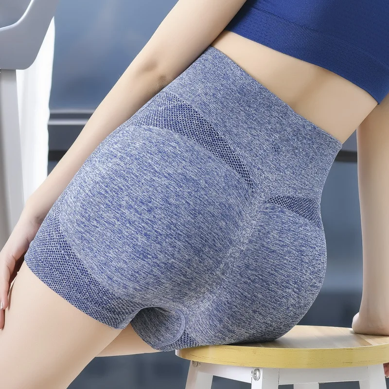 Pantaloni da yoga traspiranti a vita alta da donna, ad asciugatura rapida, per corsa ed esercizio fisico, pronti per la spedizione diretta in fabbrica. Pantaloncini da yoga